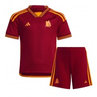 AS Roma Paulo Dybala #21 Fotballklær Hjemmedraktsett Barn 2023-24 Kortermet (+ korte bukser)
